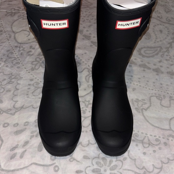 NEW Hunter Original Short Boot Rubber Rain Black Size 9
